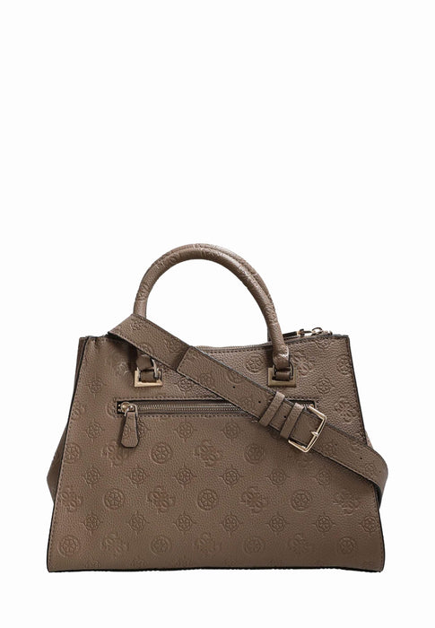 Sac Guess Cresidia Dark taupe logo DARK TAUPE LOGO