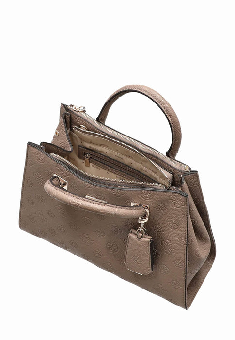 Sac Guess Cresidia Dark taupe logo DARK TAUPE LOGO