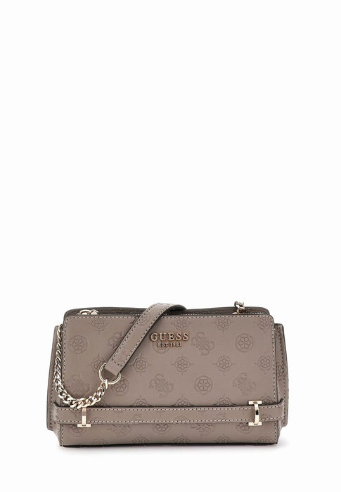 Guess Sac bandouliere Zarela Hwpd9630720 Dark taupe logo DARK TAUPE LOGO