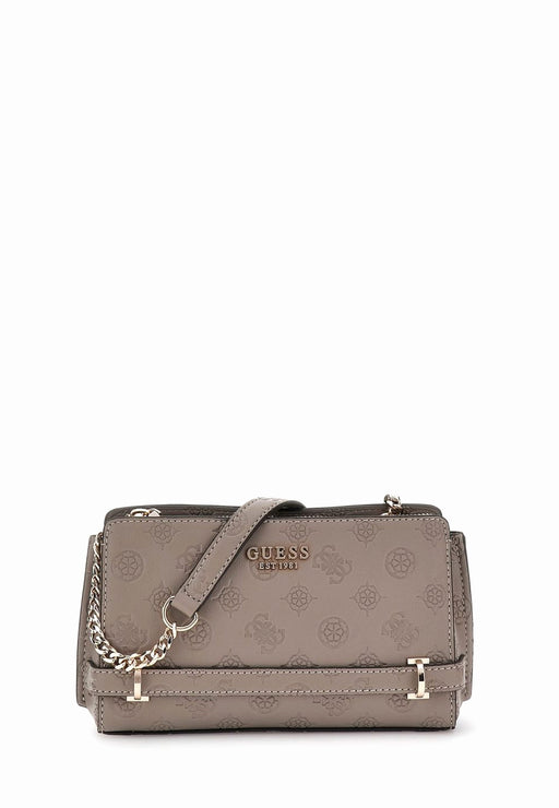 Guess Sac bandouliere Zarela Hwpd9630720 Dark taupe logo DARK TAUPE LOGO