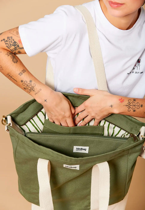 Hindbag Sac cabas Cesar Olive OLIVE