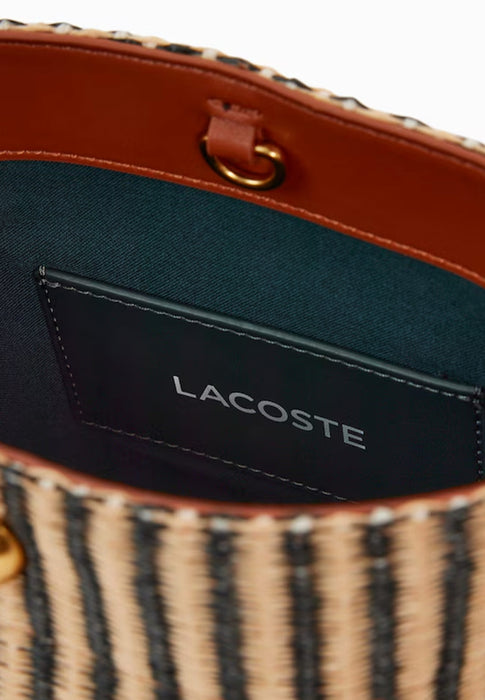 Sac bandouliere Lacoste Tennis bliss Nf5246pb T46 NAT NOIR TAN