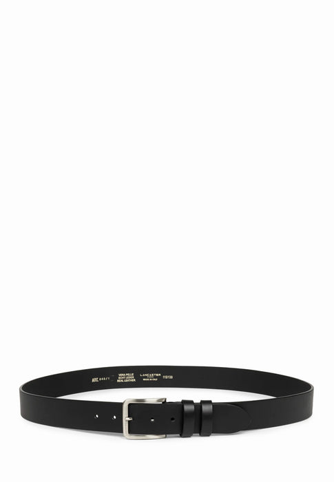 Ceinture Lancaster Ceinture vegetal homm 601-12 NOIR