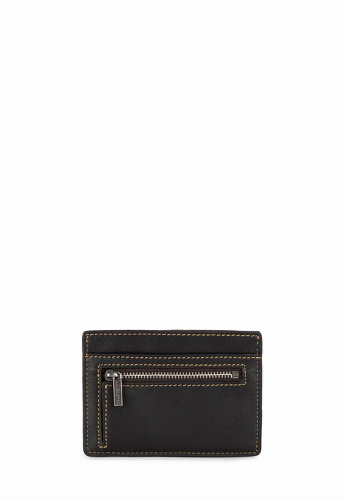 Porte carte Lancaster Soft vintage homme 120-41 MARRON JAU