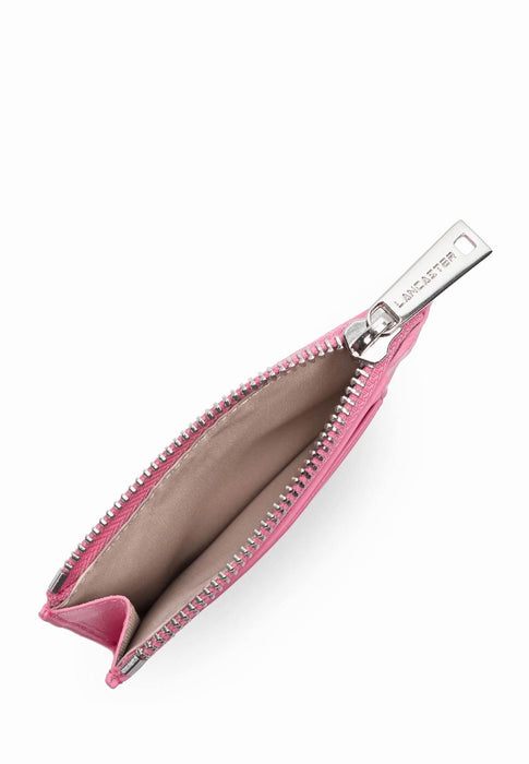Porte carte Lancaster Paris pm 131-022 ROSE