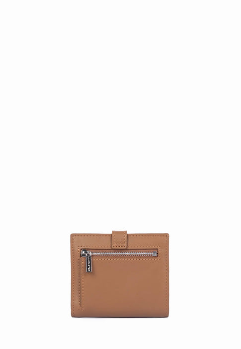 Porte carte Lancaster Paris pm 131-033 NOISETTE