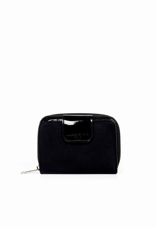 Porte feuille Lancaster Basic verni 104-14 NOIR