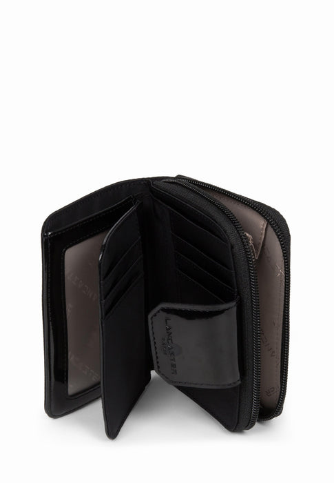 Porte feuille Lancaster Basic verni 104-14 NOIR
