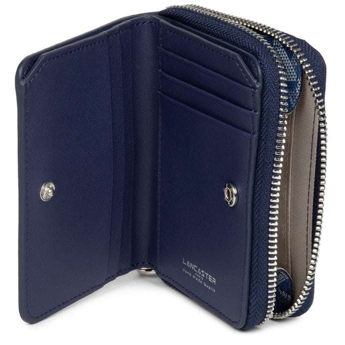 Lancaster Porte feuille Pm ikon 118-01 Bleue BLEUE