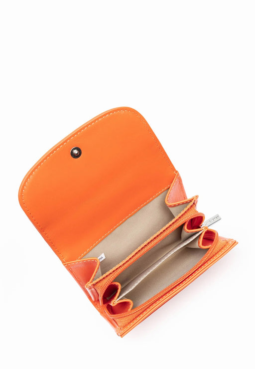 Lancaster Porte feuille Paris pm ORANGE