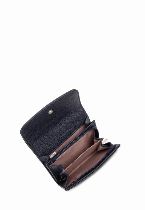 Porte feuille Lancaster Foulonne pm 170-20 BLEUFONC