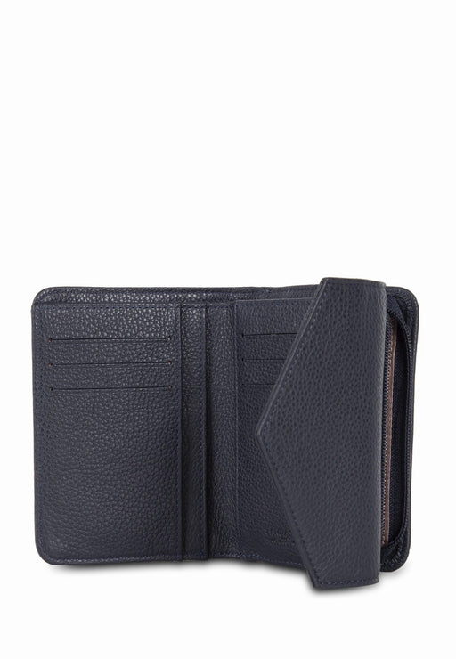 Porte feuille Lancaster Foulonne pm 170-29 BLEUFONC