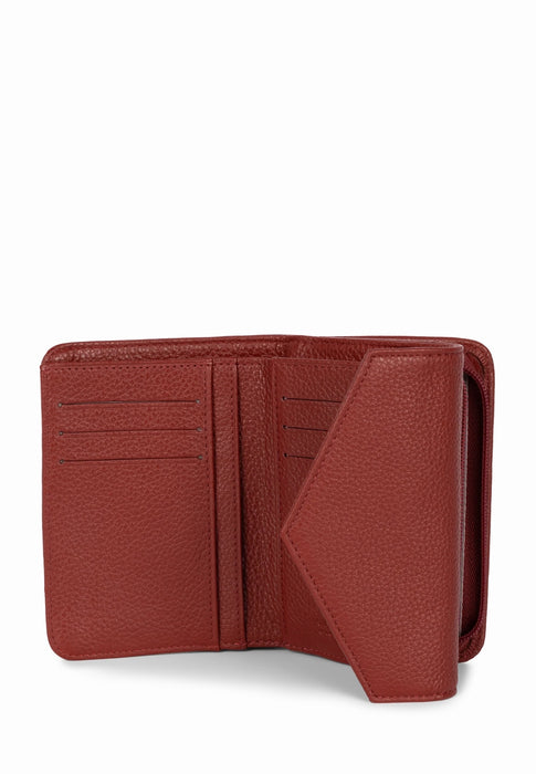 Porte feuille Lancaster Foulonne pm 170-29 CARMIN
