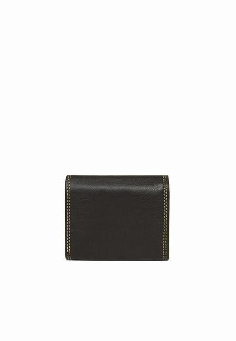 Porte monnaie Lancaster Soft vintage homme 120-10 MARRON JAUNE