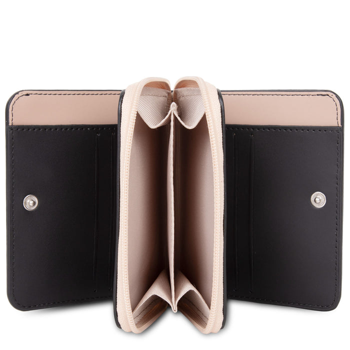 Porte monnaie Lancaster Smooth 137-17 NOIR NCNF