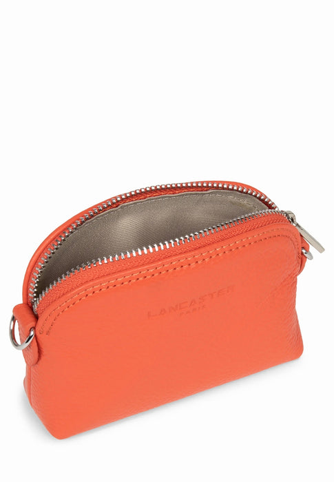 Lancaster Porte monnaie Foulonne pm ORANGE