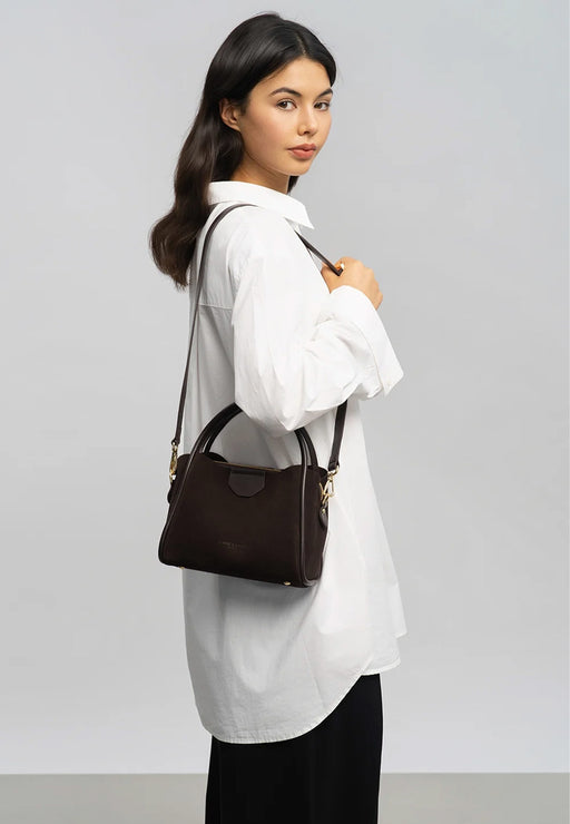 Sac a main Lancaster Suede ida 470-100 MARRON