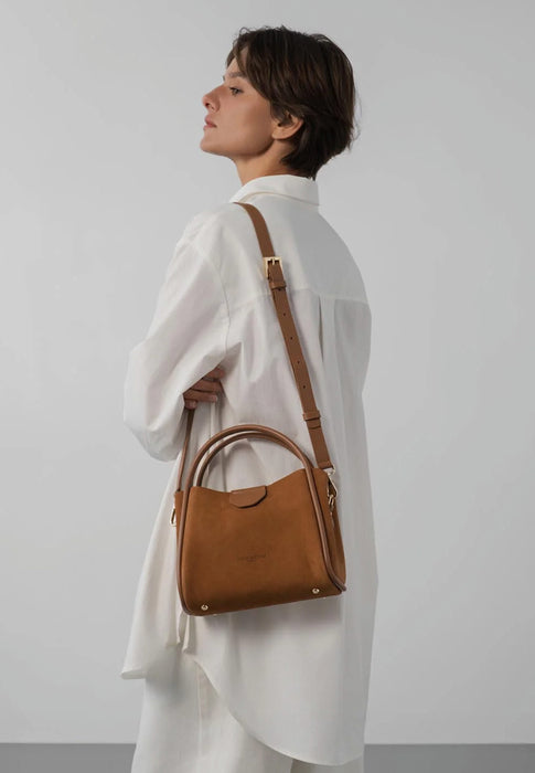 Sac a main Lancaster Suede ida 470-100 MOKA