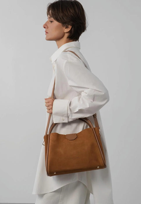 Sac a main Lancaster Suede ida 470-101 MOKA