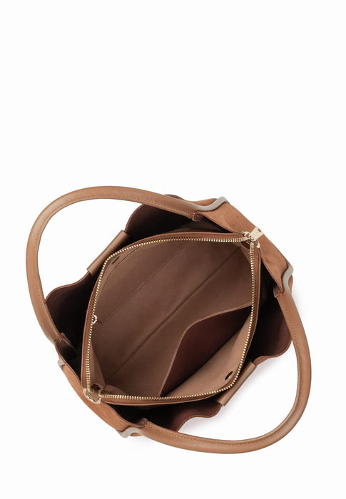 Sac a main Lancaster Suede ida 470-101 MOKA