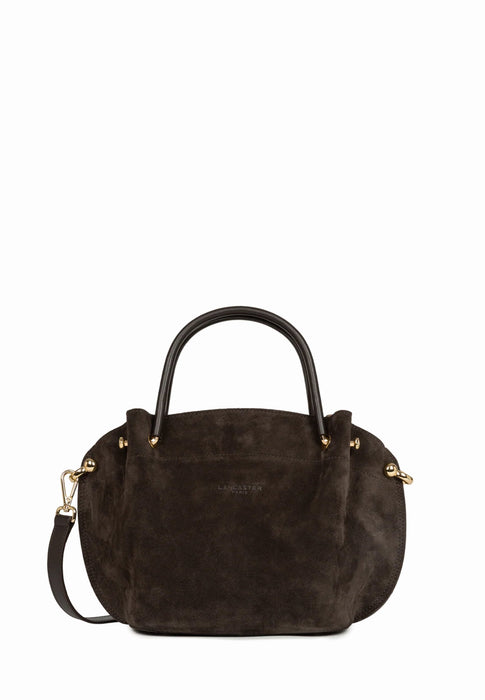 Sac a main Lancaster Louisa suede 470-103 MARRON