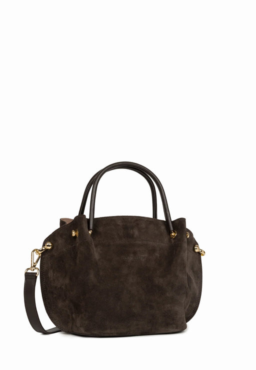 Sac a main Lancaster Louisa suede 470-103 MARRON