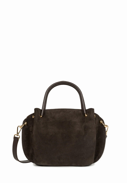 Sac a main Lancaster Louisa suede 470-103 MARRON