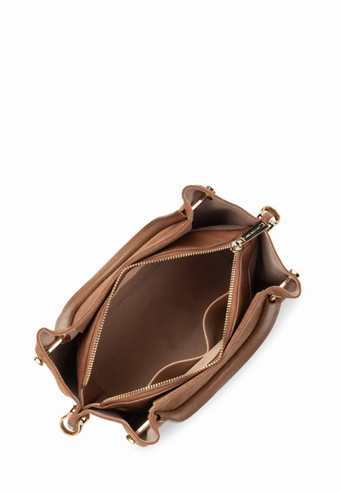 Sac a main Lancaster Louisa suede 470-103 MOKA