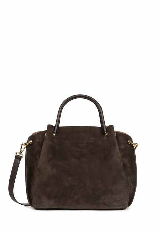 Sac a main Lancaster Louisa suede 470-104 MARRON