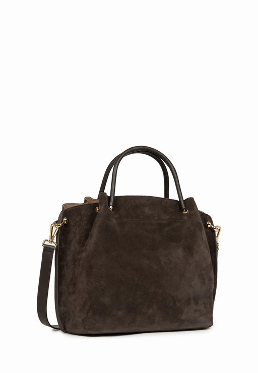 Sac a main Lancaster Louisa suede 470-104 MARRON