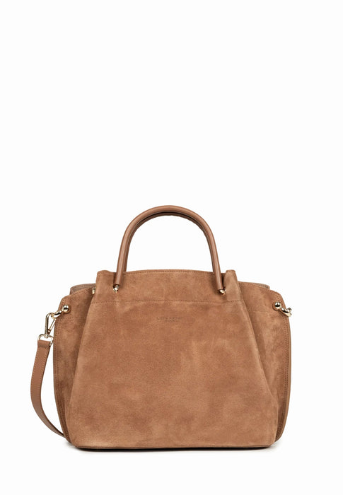 Sac a main Lancaster Louisa suede 470-104 MOKA
