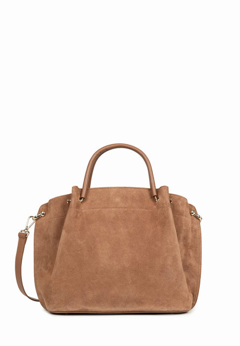 Sac a main Lancaster Louisa suede 470-104 MOKA