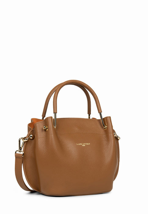 Sac a main Lancaster Foulonné double 470-18 CAMEL IN OR