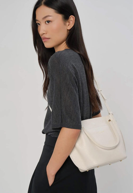 Sac Lancaster Foulonné double Ecru beig ECRU BEIG