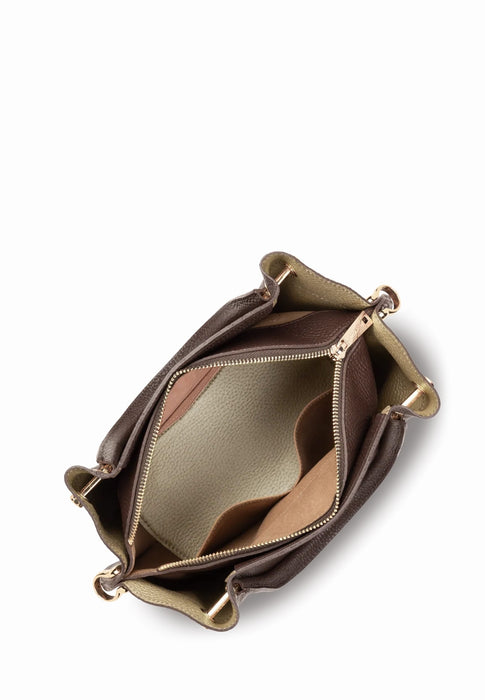 Sac a main Lancaster Foulonné double 470-18 MARRON OP