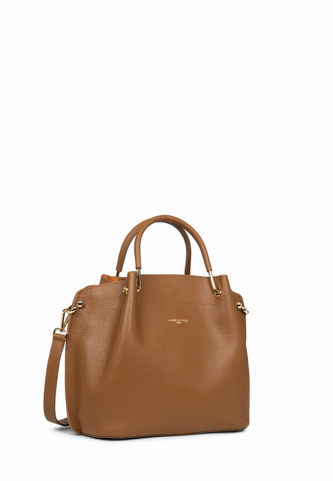 Sac a main Lancaster Foulonne double 470-19 CAMEL IN OR