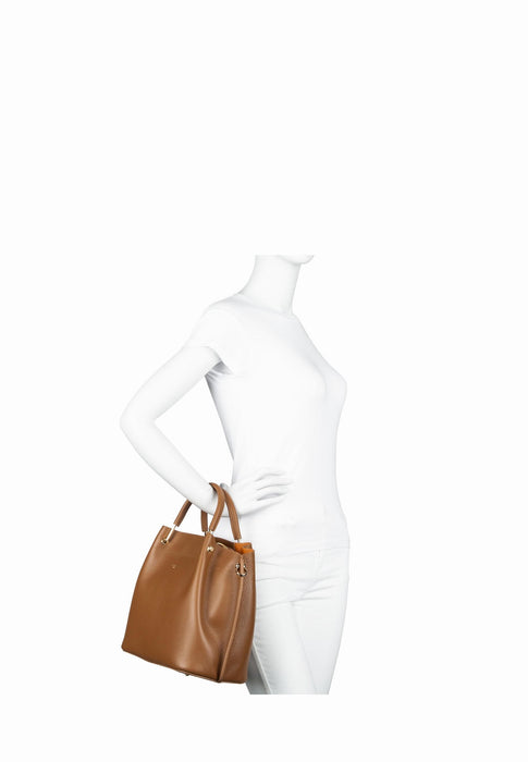 Sac a main Lancaster Foulonne double 470-19 CAMEL IN OR