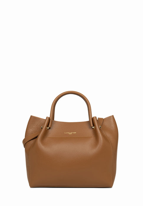 Sac a main Lancaster Foulonné double 470-20 CAMEL IN OR