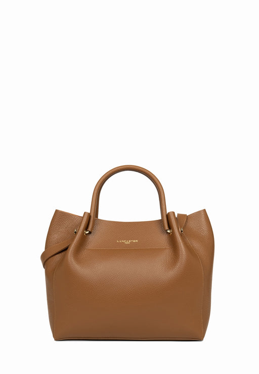 Sac a main Lancaster Foulonné double 470-20 CAMEL IN OR