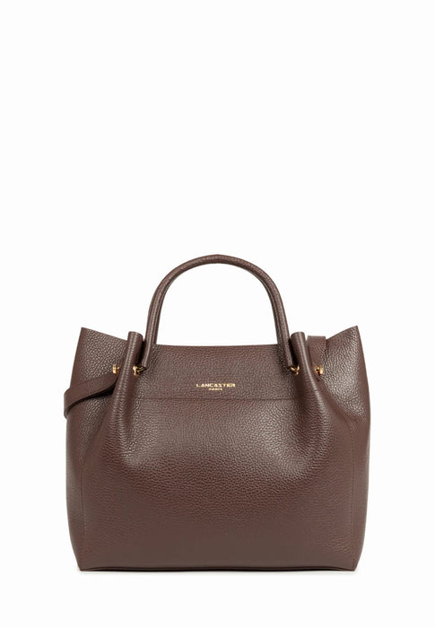 Sac a main Lancaster Foulonné double 470-20 MARRON OP