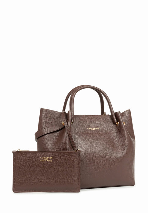 Sac a main Lancaster Foulonné double 470-20 MARRON OP