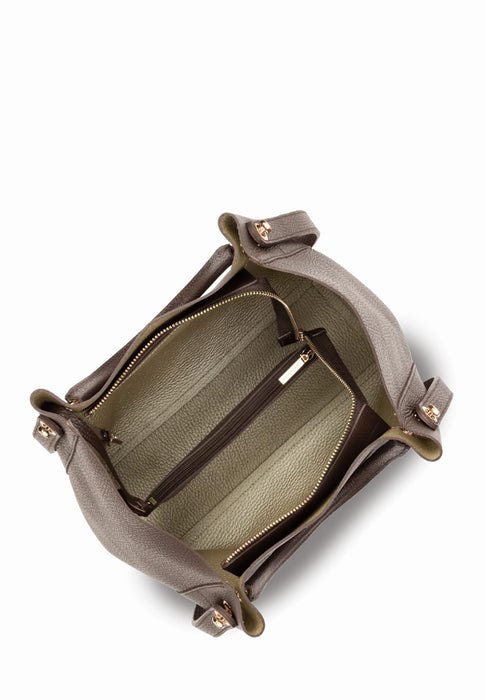 Sac a main Lancaster Foulonné double 470-20 MARRON OP