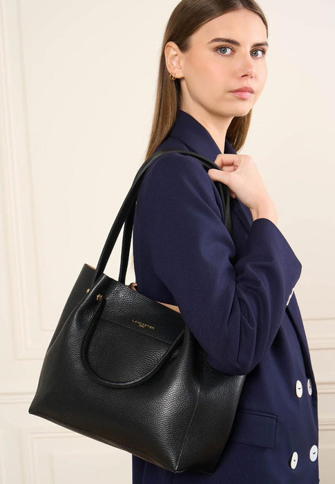 Sac a main Lancaster Foulonné double 470-20 NOIR INN
