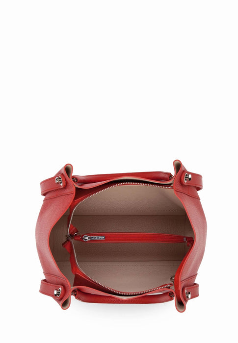 Sac a main Lancaster Foulonné double 470-20 ROUGE