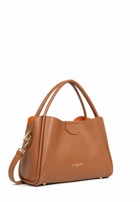 Sac a main Lancaster Ida double 470-84 CAMEL IN OR