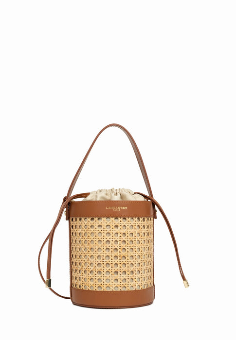 Lancaster Sac a main Cannage rotin 480-113 Camel CAMEL