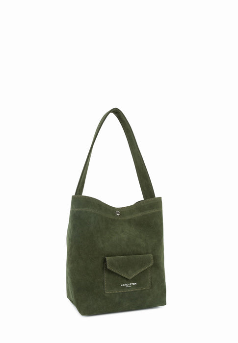 Sac a main Lancaster Suedine kba 518-060 KAKI
