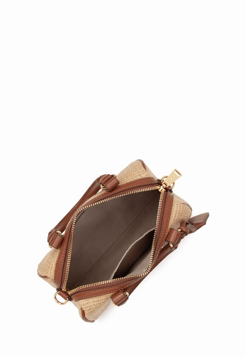 Sac a main Lancaster Mini osier 518-072 COGNAC