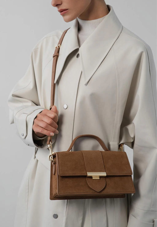 Sac a main Lancaster Suede ily 530-010 CAMEL