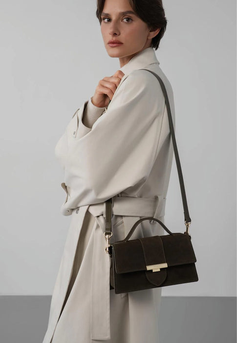 Sac a main Lancaster Suede ily 530-010 KAKI